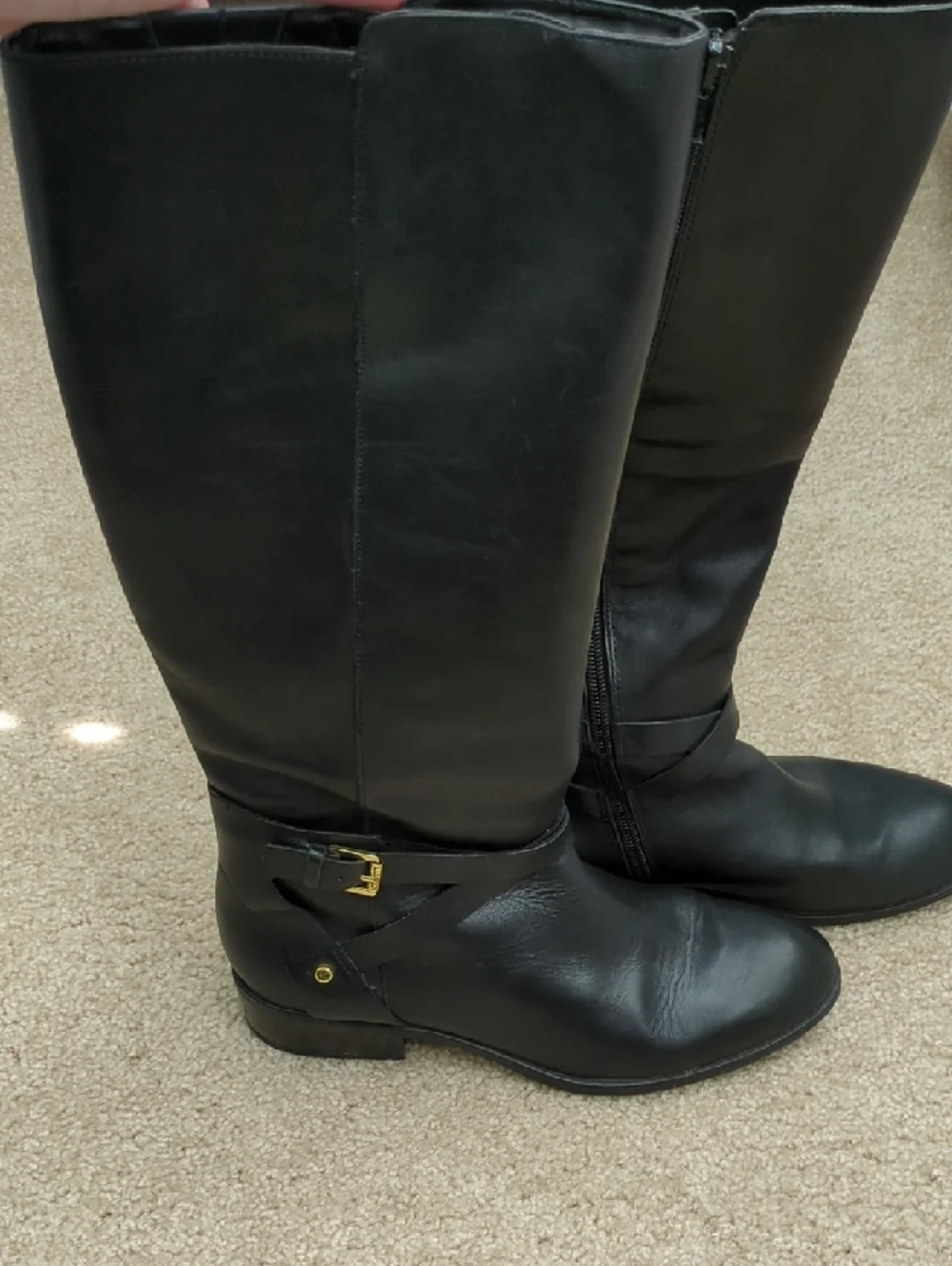 Ralph Lauren Mariah Buckle Riding Boots